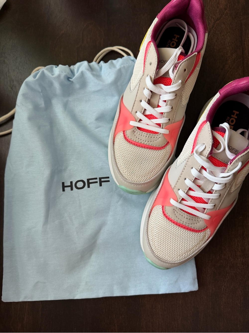 HOFF Alfama Women's Coral & Cream Low-Top Sneakers